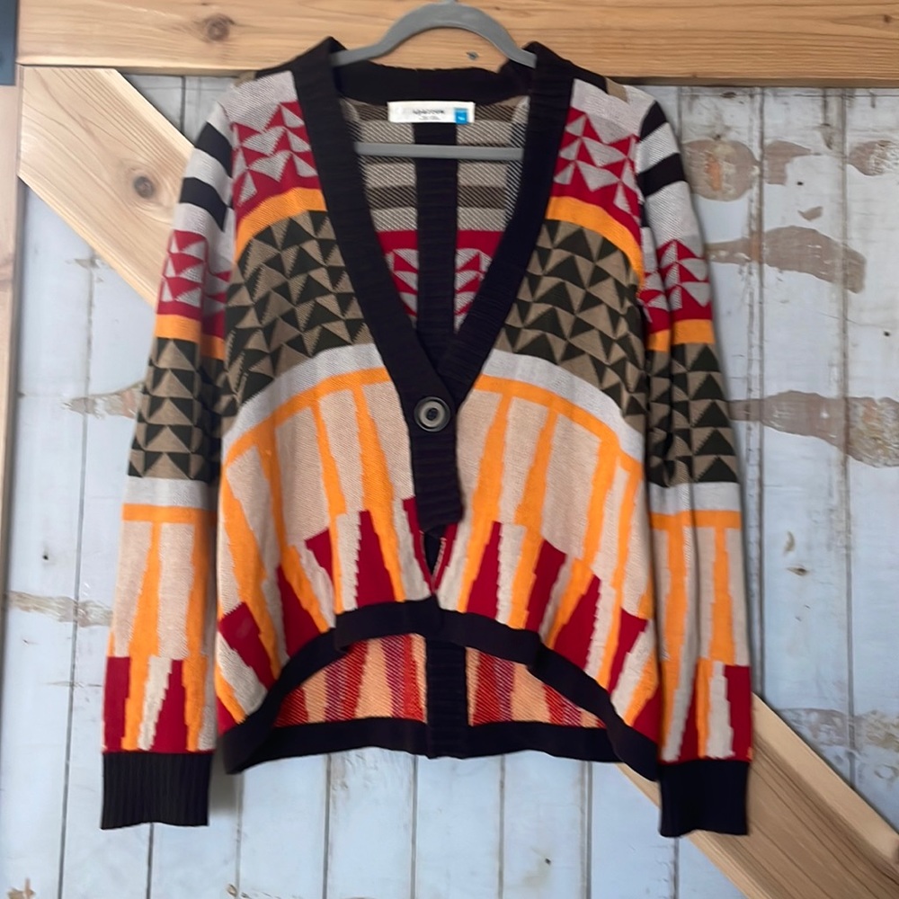 Anthropologie geometric sweater